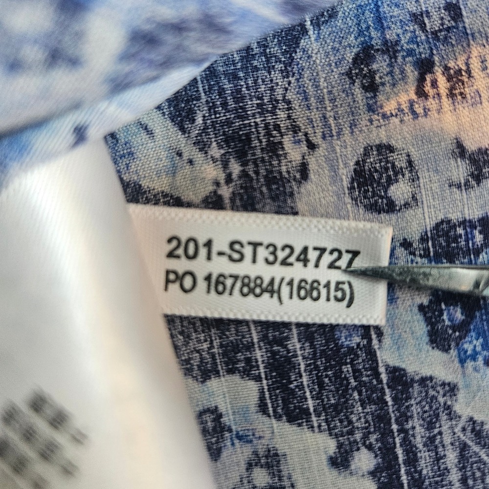 Tommy Bahama Button Down Shirt Mens XXL Blue Pineapple‎ Silk Short Sleeve - Picture 7 of 11
